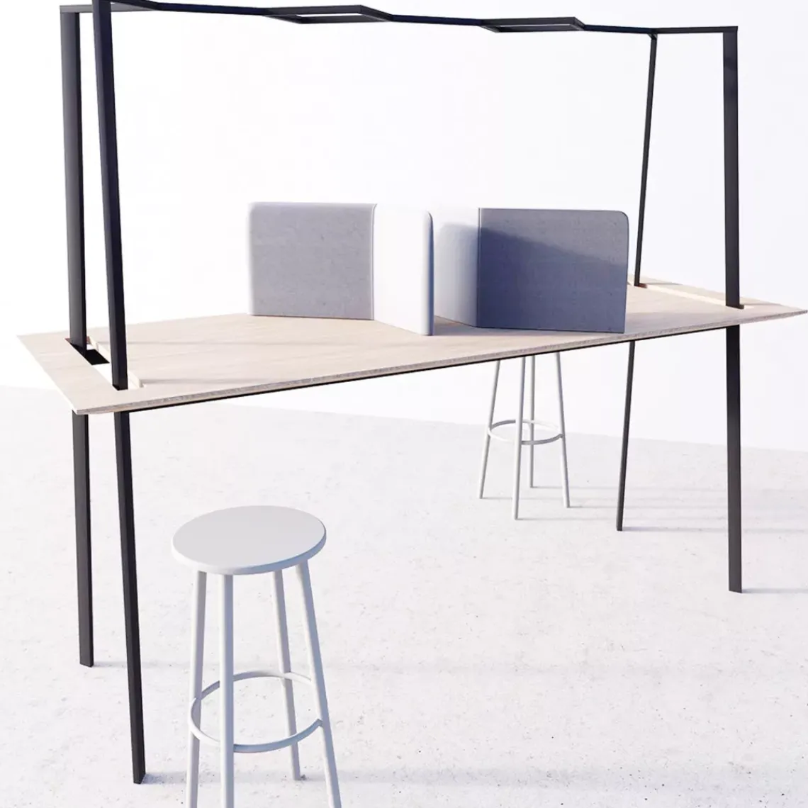 DPJ Workspace Besprechungstisch/Projekttisch Gather - 110 cm hoch