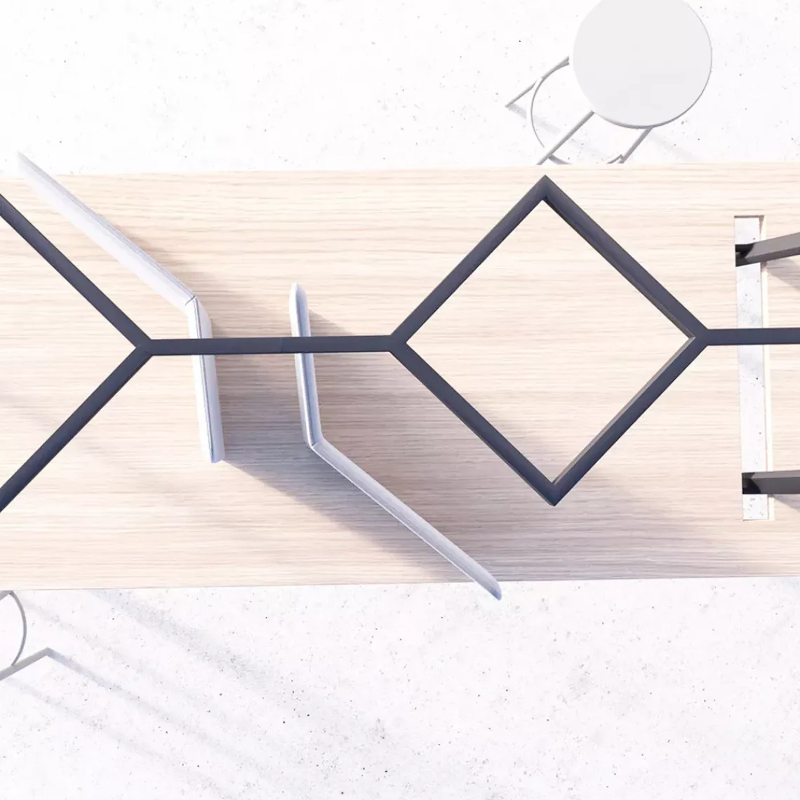 DPJ Workspace Besprechungstisch/Projekttisch Gather - 110 cm hoch