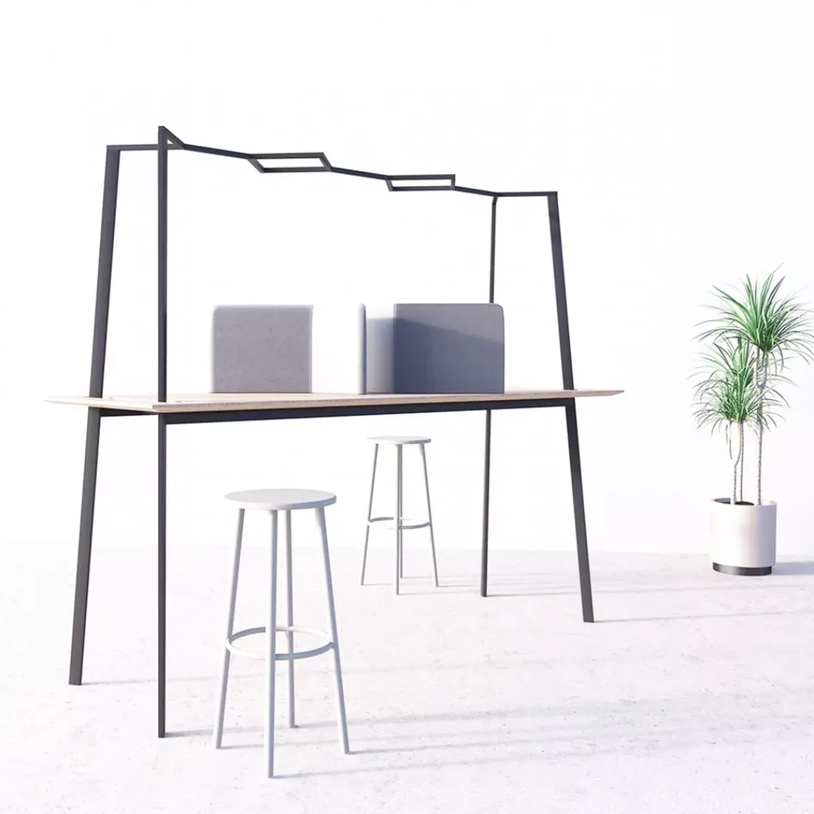 DPJ Workspace Besprechungstisch/Projekttisch Gather - 110 cm hoch