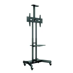 DPJ Workspace Bildschirm-Stativ Floorstand Basic 150 - Mit Ablage & Kamerahalter