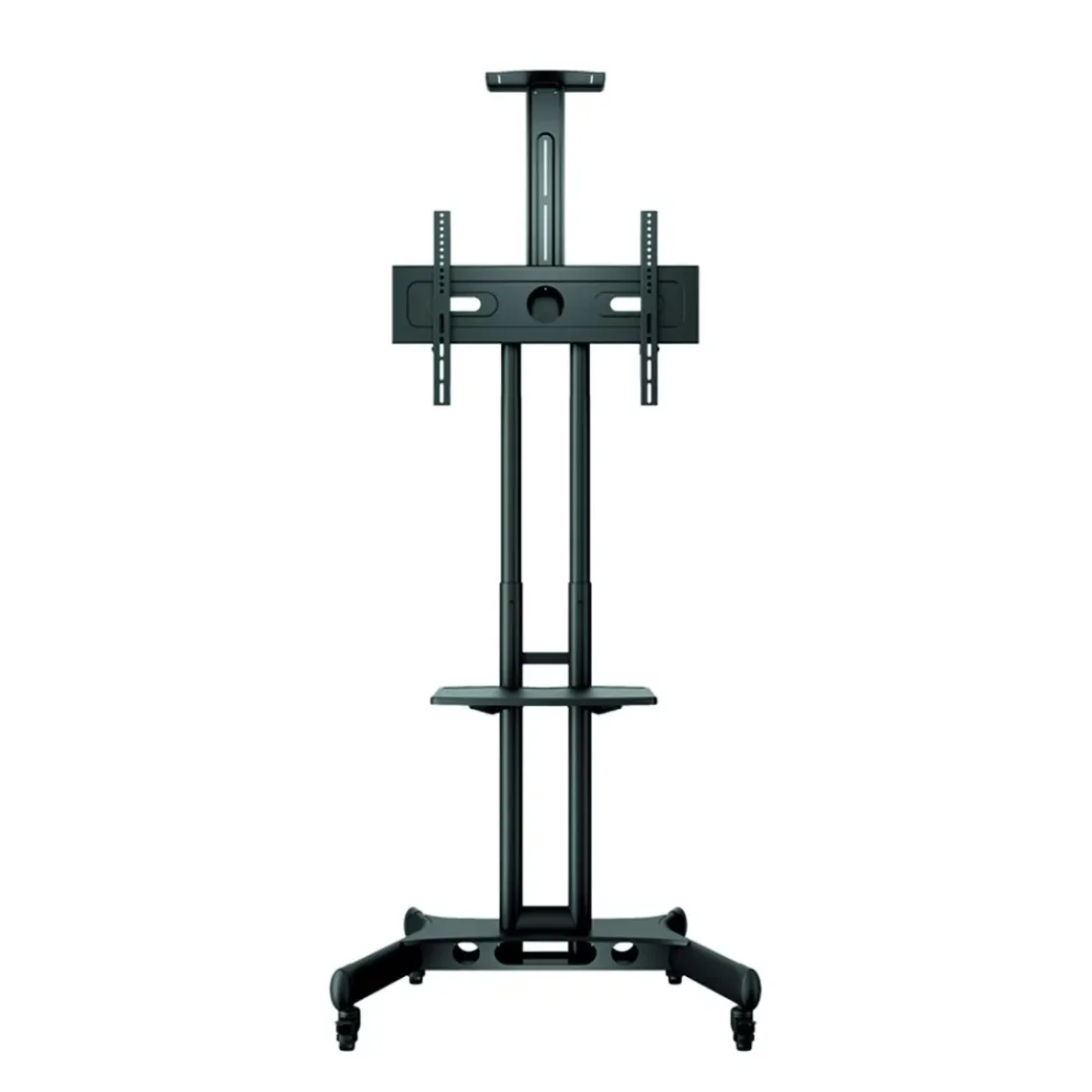 DPJ Workspace Bildschirm-Stativ Floorstand Basic 150 - Mit Ablage & Kamerahalter
