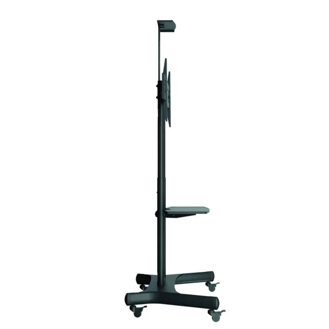 DPJ Workspace Bildschirm-Stativ Floorstand Basic 150 - Mit Ablage & Kamerahalter