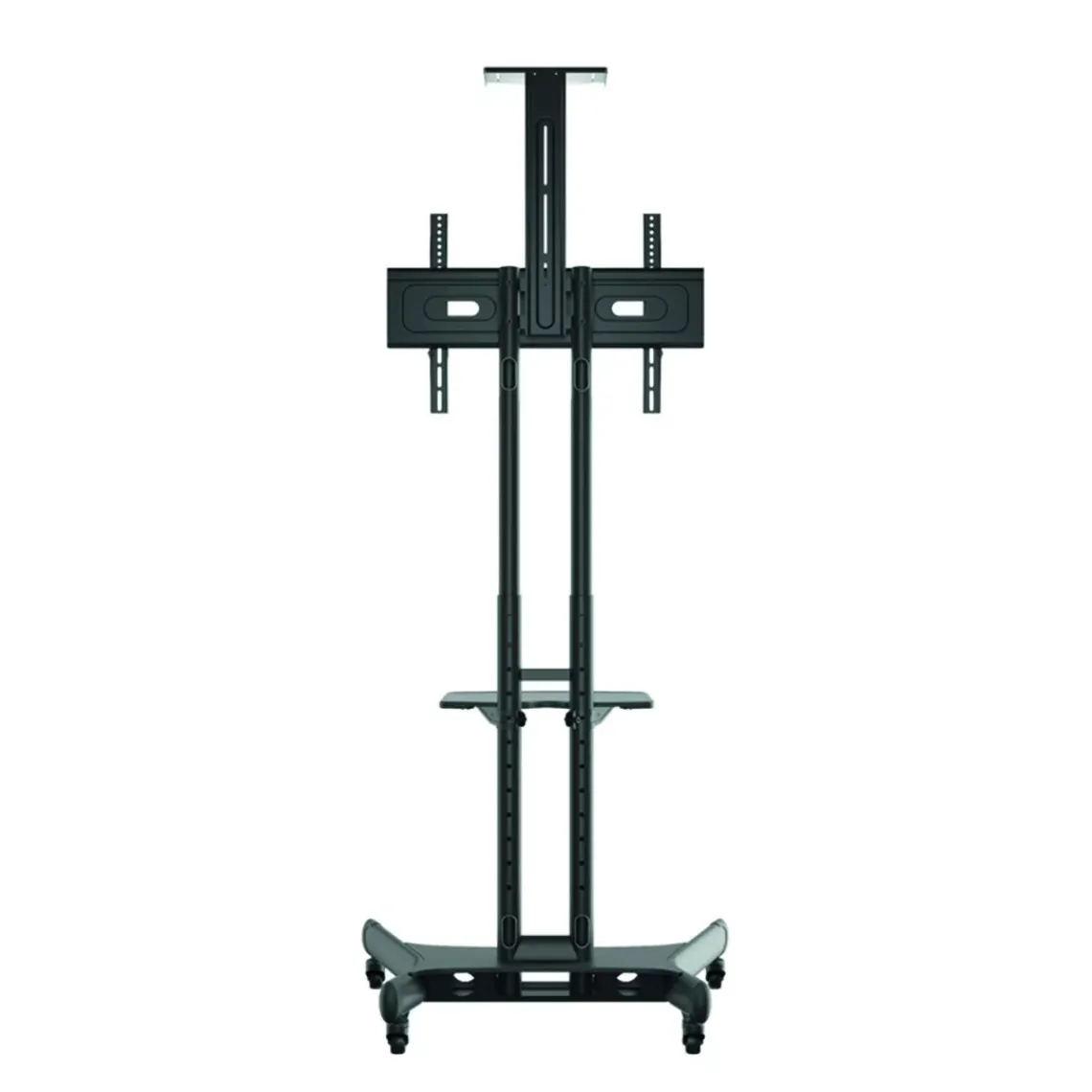 DPJ Workspace Bildschirm-Stativ Floorstand Basic 150 - Mit Ablage & Kamerahalter