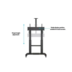 DPJ Workspace Bildschirm-Stativ Floorstand Dual Pillar 180 HD