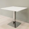 DPJ Workspace Cafétisch Kvadrat - Polierter Stahl