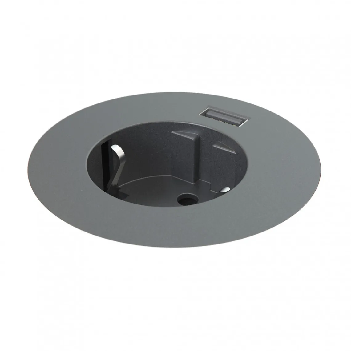 DPJ Workspace Einbausteckdose Powerdot Compact 61 - Steckdose, USB-A
