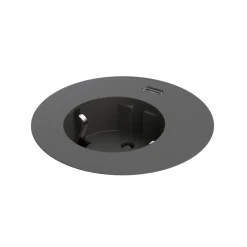 DPJ Workspace Einbausteckdose Powerdot Compact 62 - 1 El, 1 USB-C