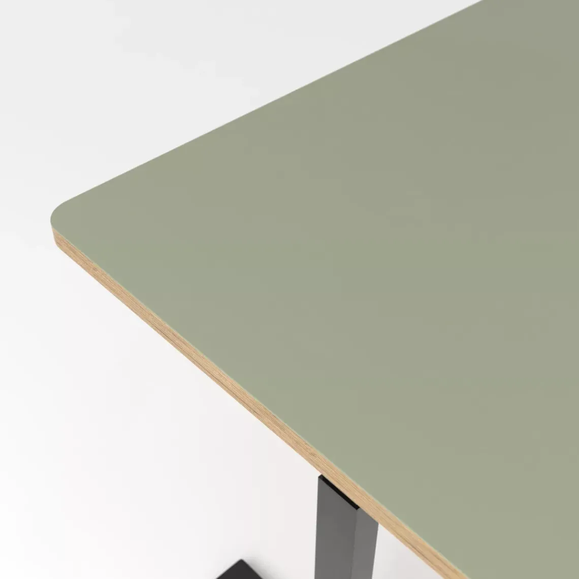 DPJ Workspace Höhenverstellbarer Schreibtisch Premium Plus - Linoleum, 120x70 cm