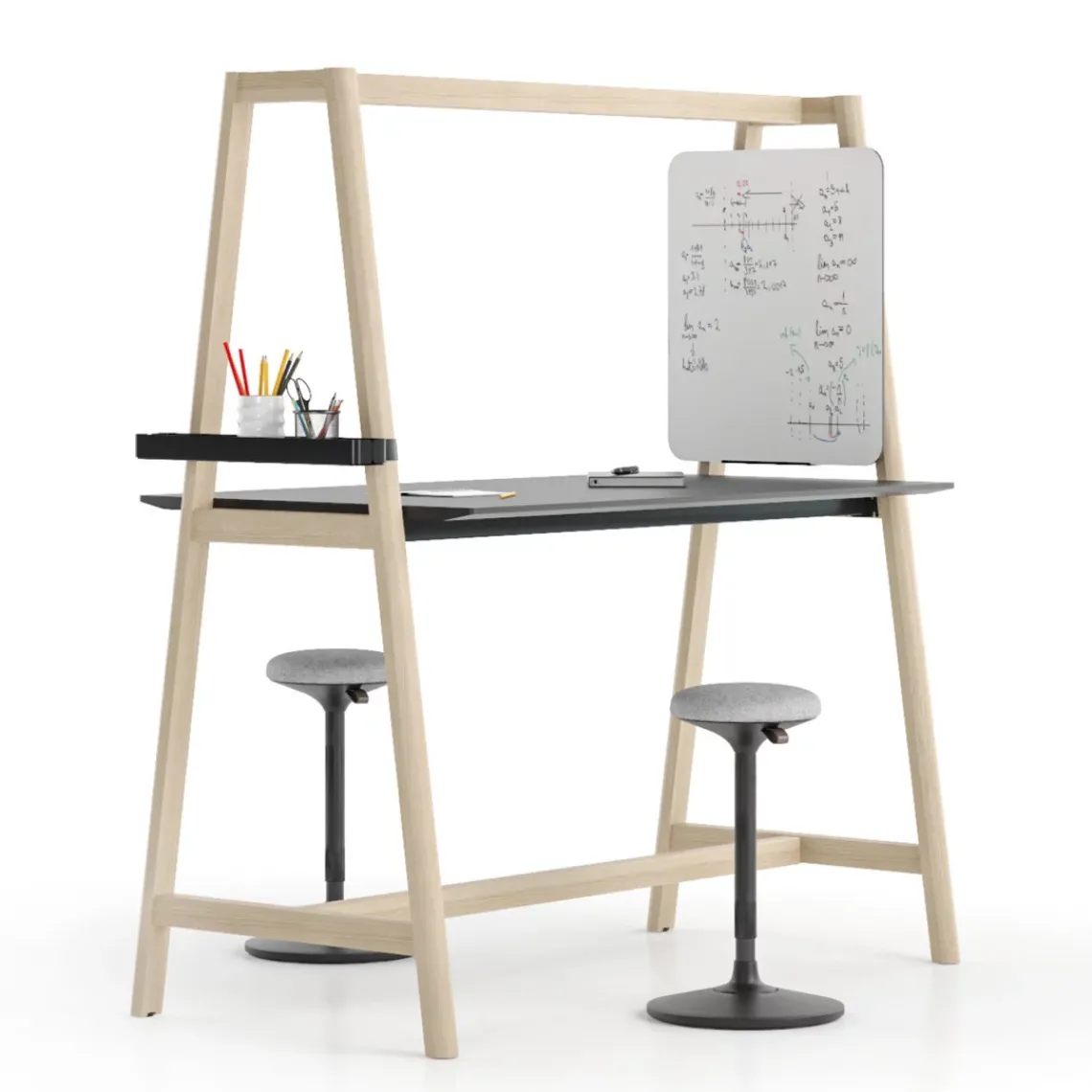 DPJ Workspace Hoher Projekttisch Nova Wood - HPL