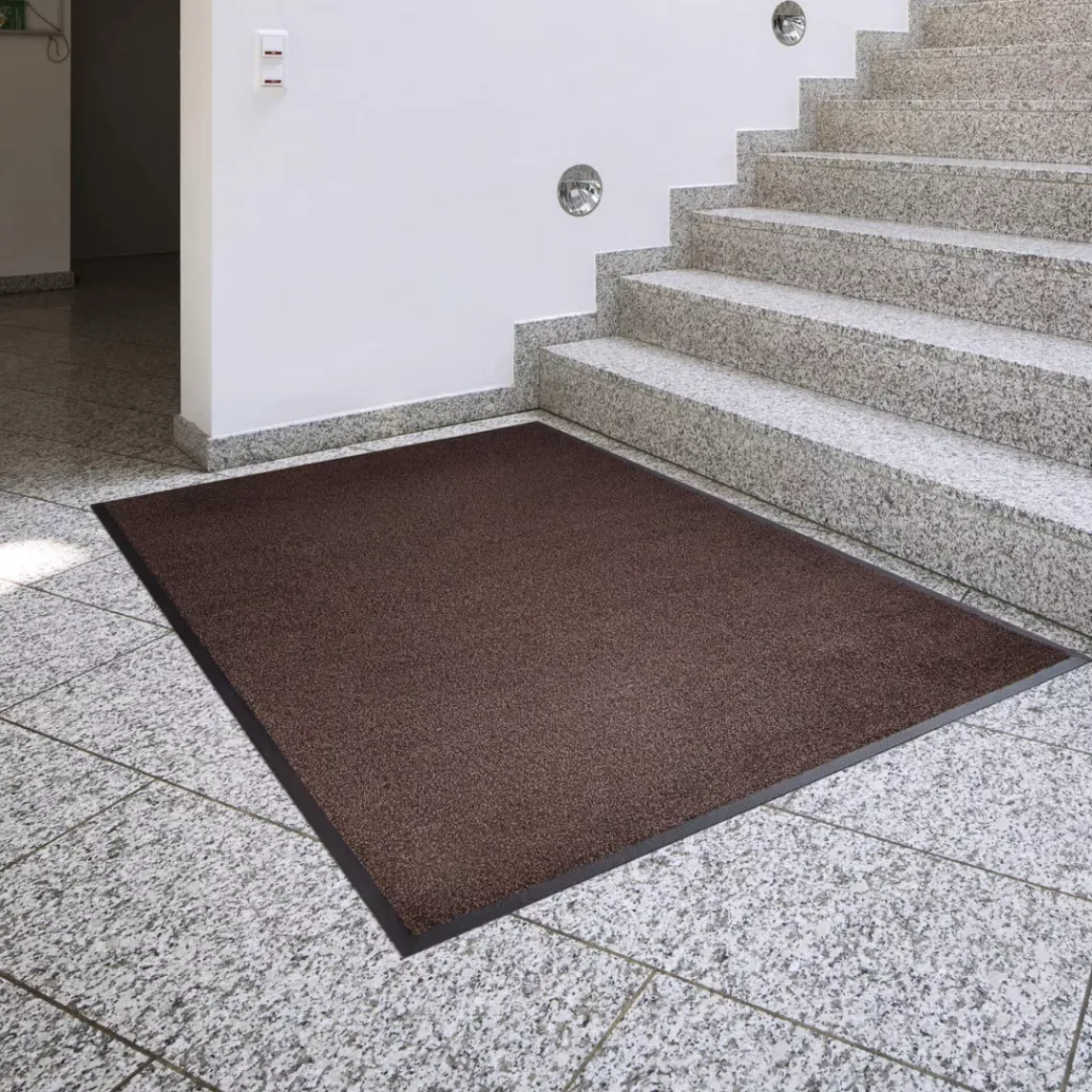 DPJ Workspace Klassischer waschbarer Eingangsteppich - Zweifarbig