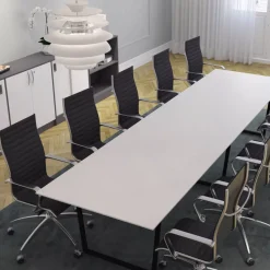 DPJ Workspace Konferenztisch SET 4-14 Personen - Framie + Origami IN mit hoher Rückenlehne