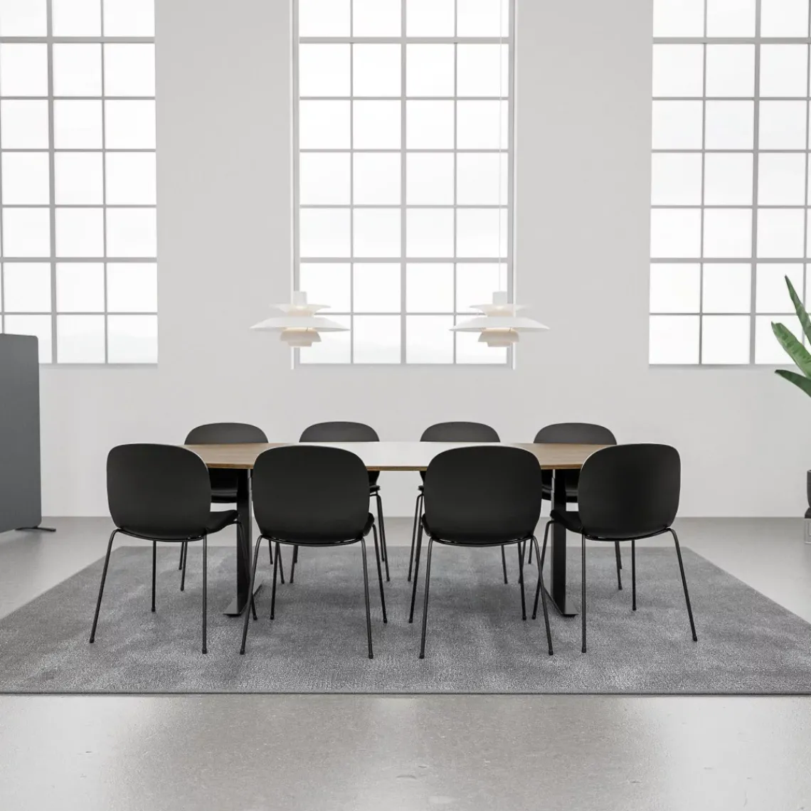 DPJ Workspace Konferenztisch SET 8 Personen - Agenda + Profim Noor