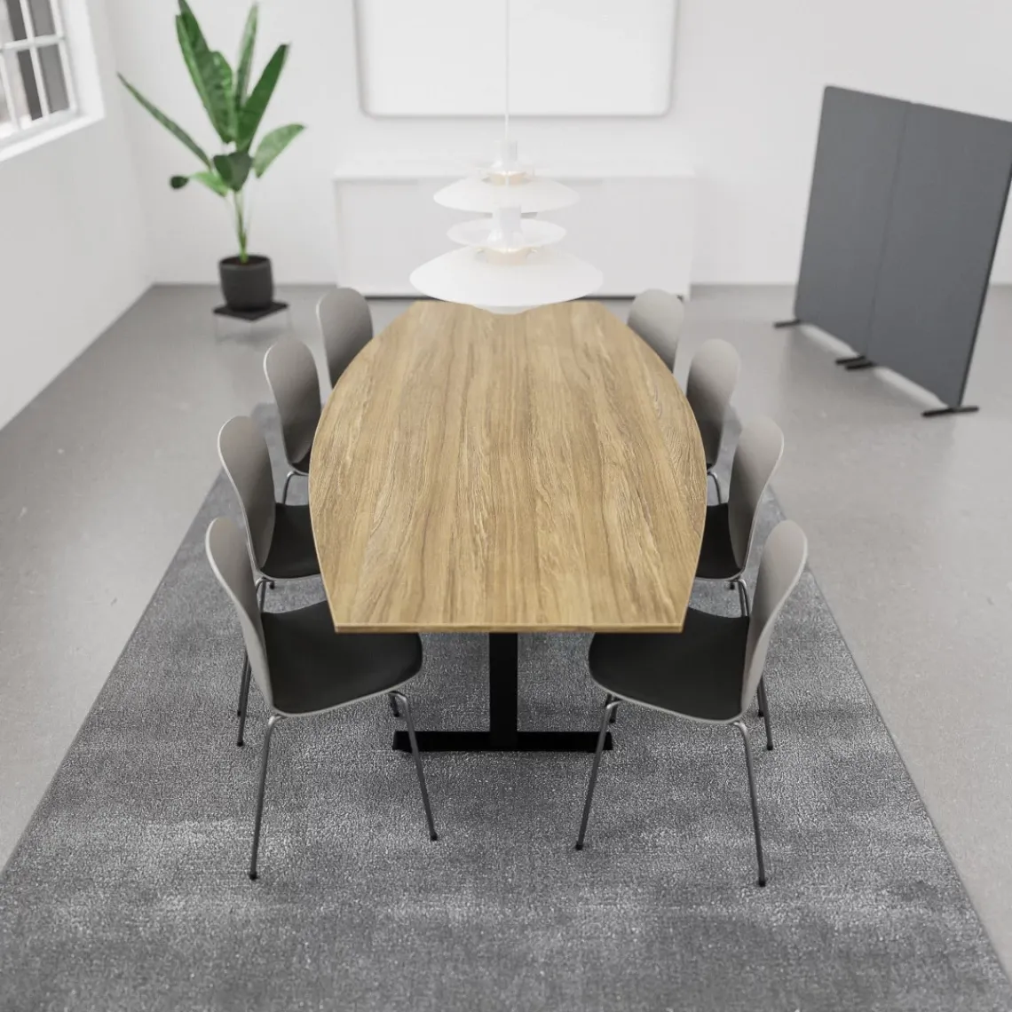 DPJ Workspace Konferenztisch SET 8 Personen - Agenda + Profim Noor