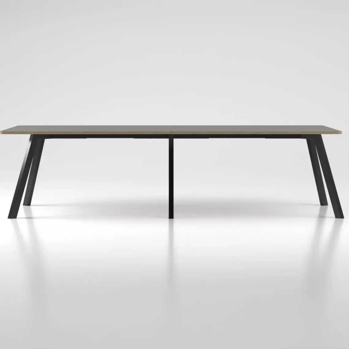 DPJ Workspace Konferenztisch/Projekttisch Viggo Linoleum - 73 cm hoch