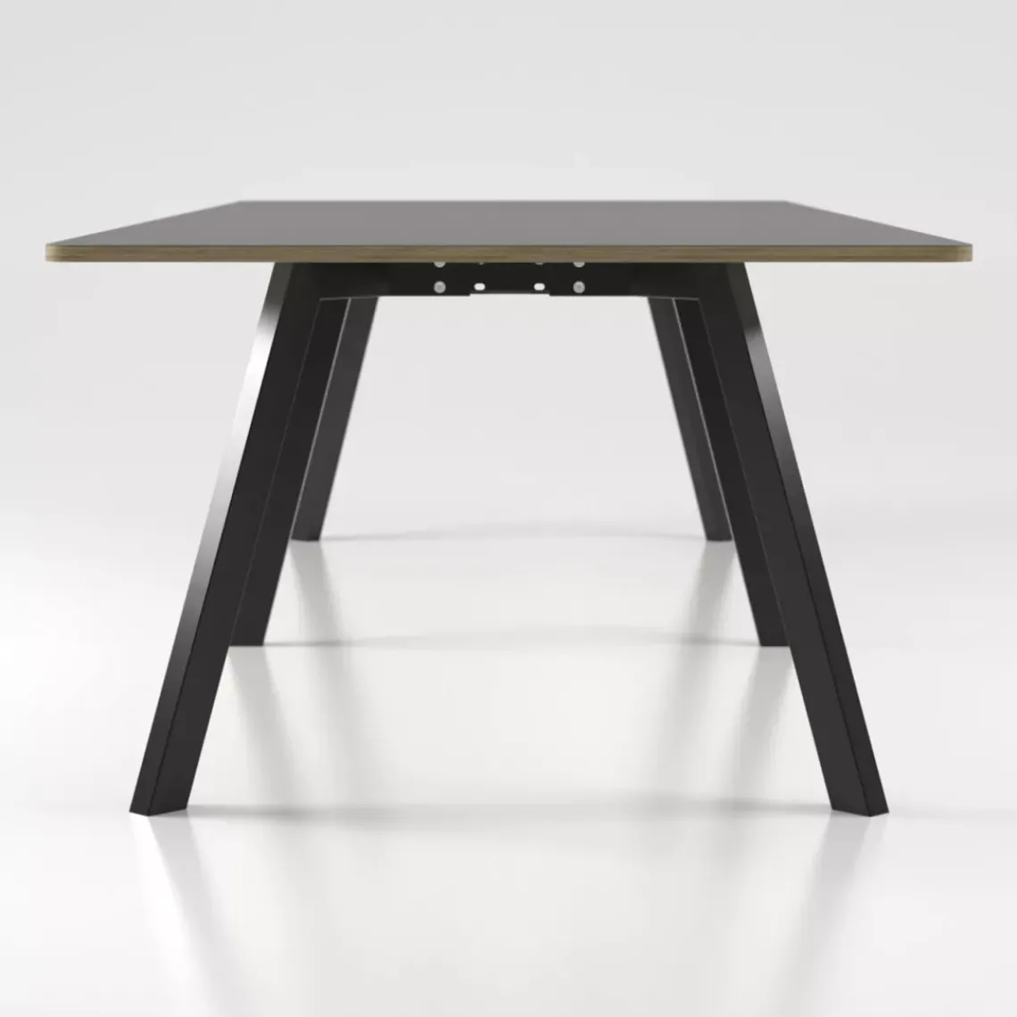 DPJ Workspace Konferenztisch/Projekttisch Viggo Linoleum - 73 cm hoch