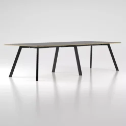 DPJ Workspace Konferenztisch/Projekttisch Viggo Linoleum - 90 cm hoch