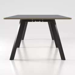 DPJ Workspace Konferenztisch/Projekttisch Viggo Linoleum - 90 cm hoch