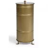 DPJ Workspace Mülleimer Brooklyn Bin Single - Gold, Deckel mit Knauf