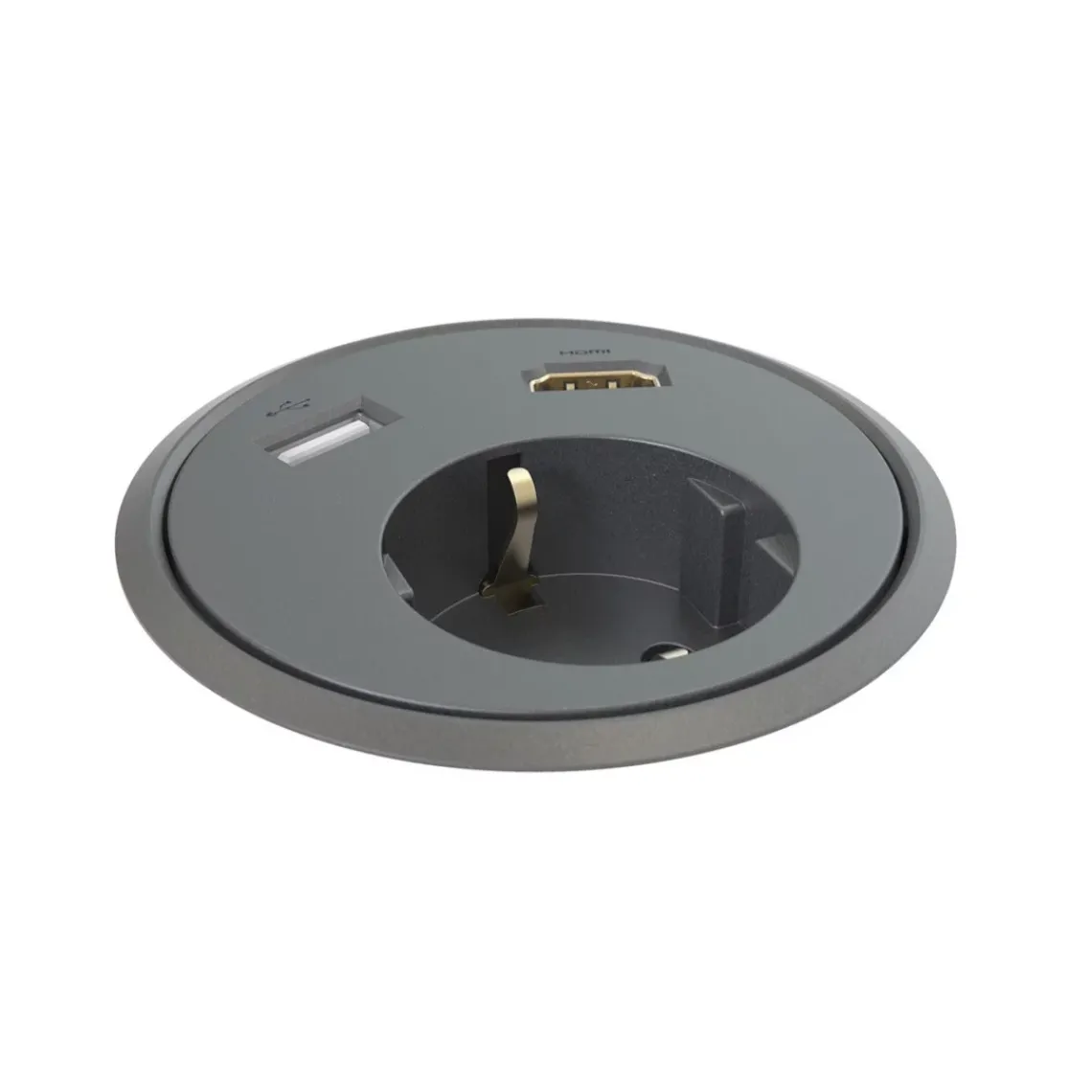 DPJ Workspace Powerdot 13 - 1 Steckdose Typ F, 1 USB-A-Anschluss, 1 HDMI
