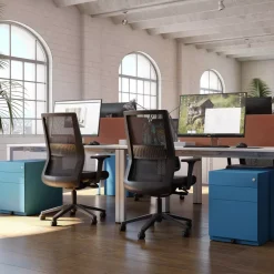 DPJ Workspace Rollcontainer Note Mobile - niedrig, 3 Schubladen, 42 cm breit