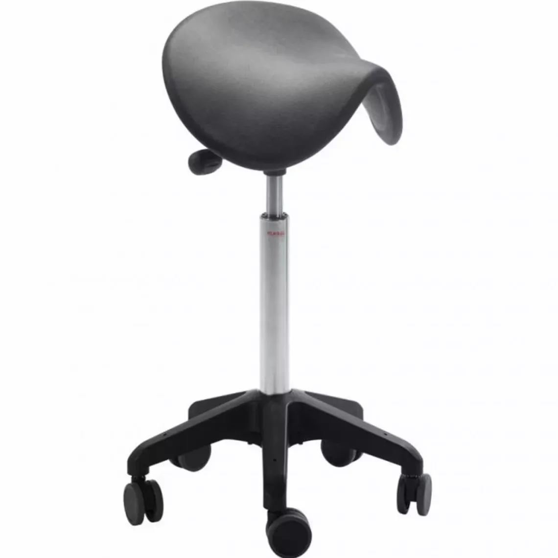 DPJ Workspace Sattelstuhl Dalton - Ohne Rückenlehne, Schwarzes PU