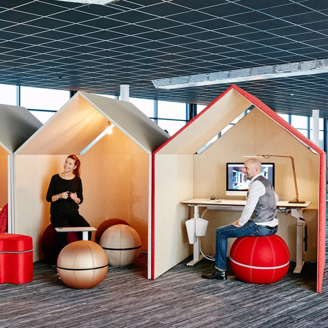 DPJ Workspace Schallabsorbierender Raum The Hut - Mit Kabelkanal