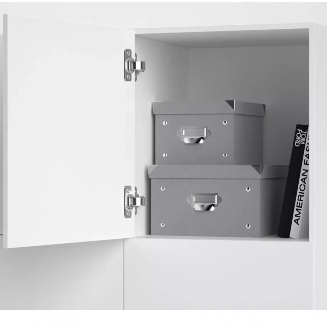 DPJ Workspace Schließschrank - Mit 4 Türen, 50 cm breit