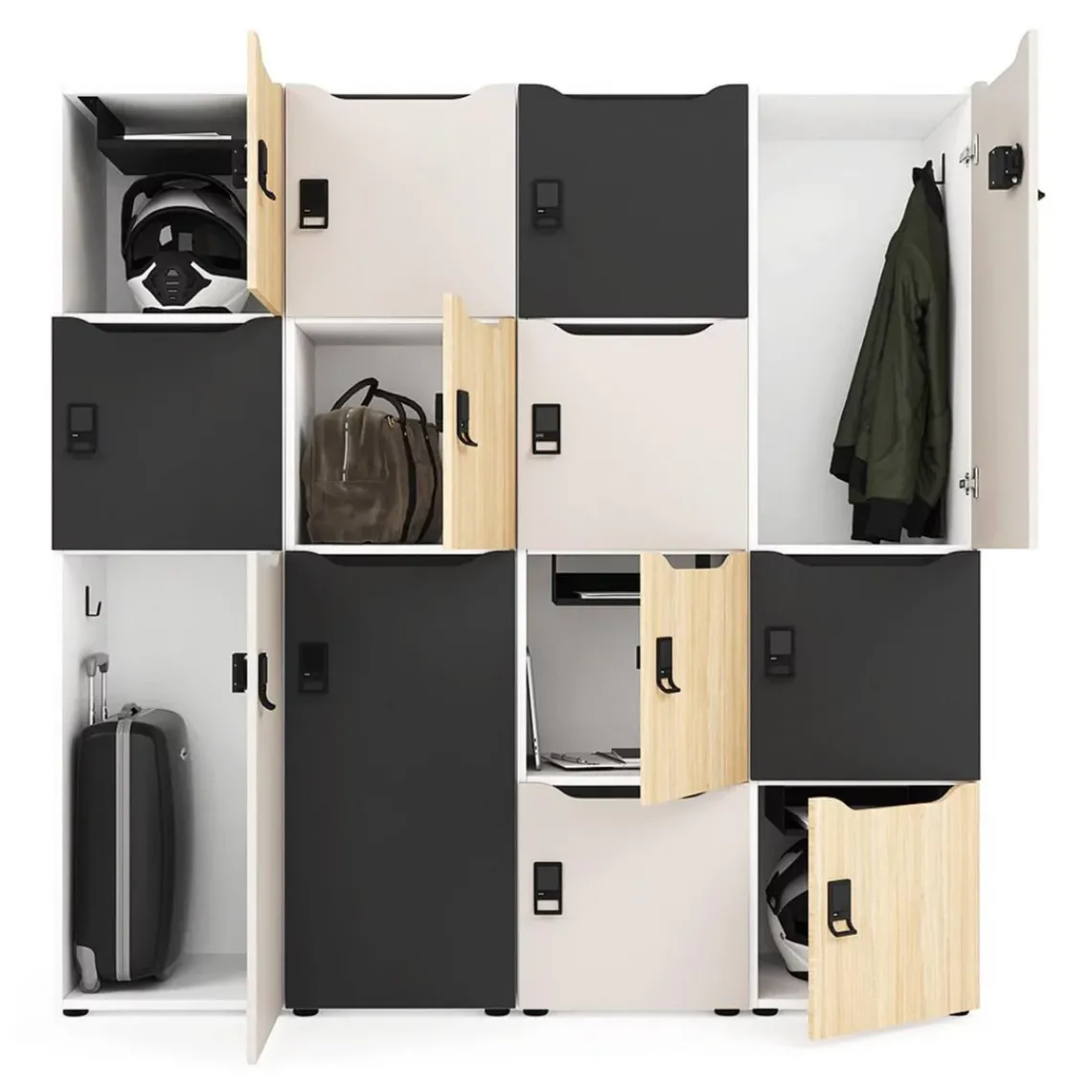 DPJ Workspace Schrank Choice - 3 Türen & Briefeinwürfe