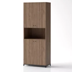 DPJ Workspace Schrank Crito - Mit Türen, 1 offenes Regalfach mittig