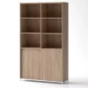 DPJ Workspace Schrank Crito extra breit - Mit Schiebetüren, 6 offene Fächer