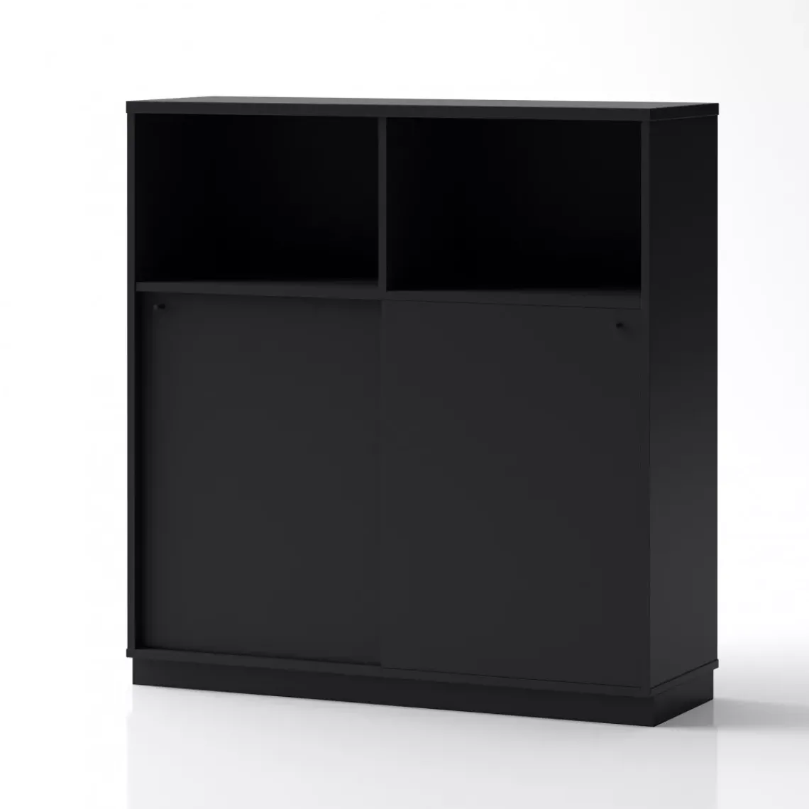 DPJ Workspace Schrank Crito extra-breit - Mit Schiebetüren, 2 offene Fächer