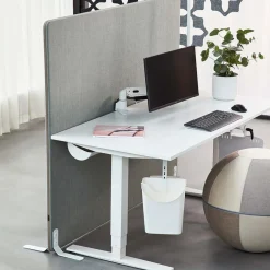 DPJ Workspace Stellwand ScreenIT A30 - Mit Ziernaht, Runde Ecken