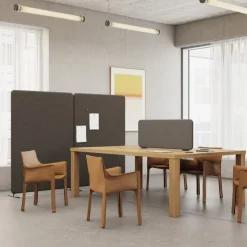 DPJ Workspace Stellwand Softline 50 - Komplettpaket mit schwarzen Standfüßen