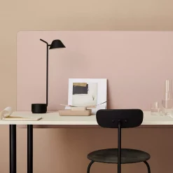 DPJ Workspace Tischtrennwand Dezibel - Mit runden Ecken