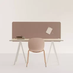 DPJ Workspace Tischtrennwand Optima 30 - Mit runden Ecken